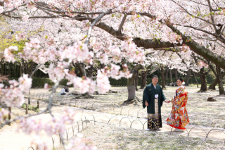 和装＆洋装でロケーション撮影