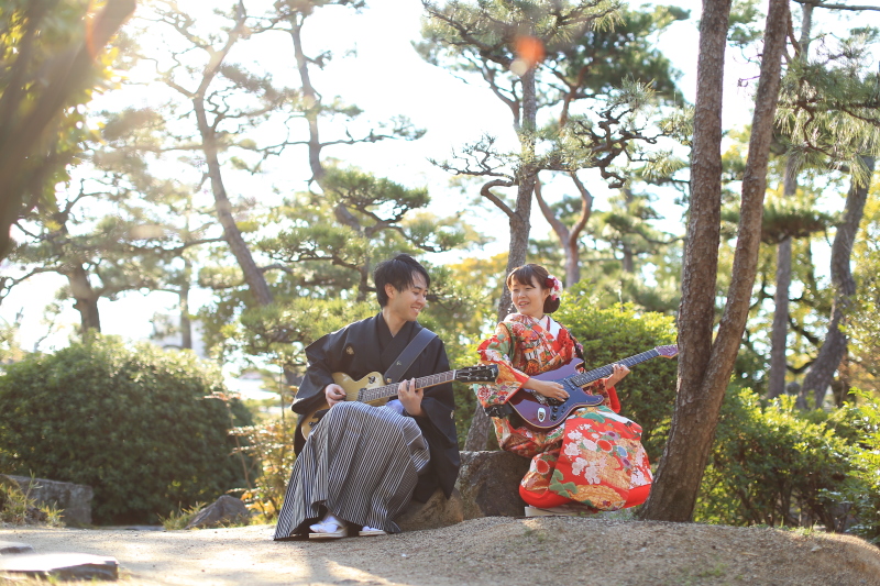 ギターと一緒に