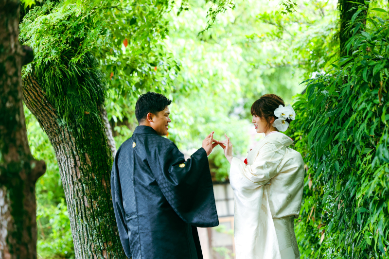 新緑にかこまれて