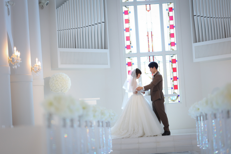 本物のチャペルで