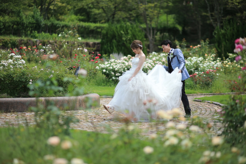 バラと一緒に♪