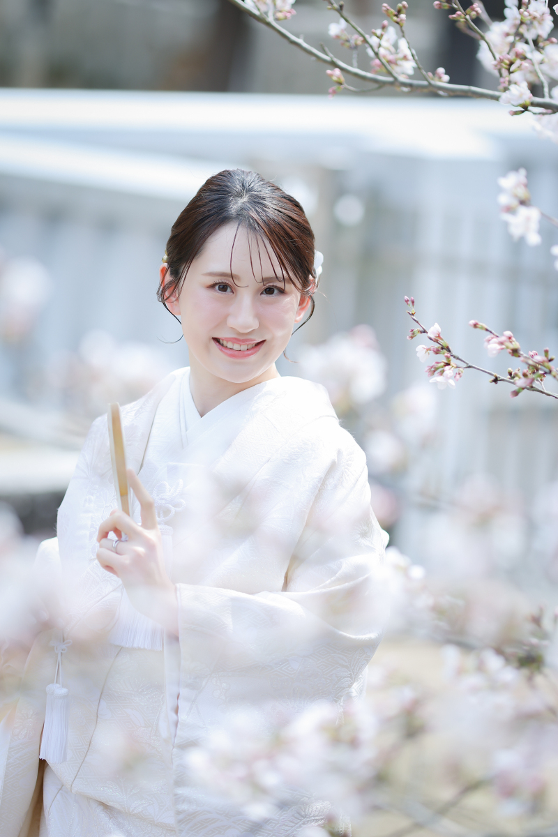 桜×白無垢