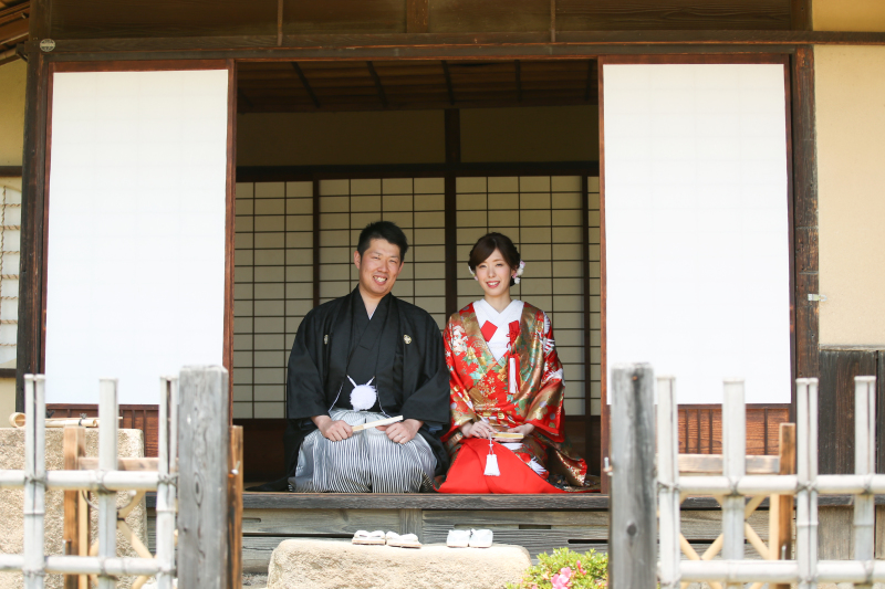 色打掛にお着替えして正座☆