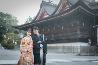 お持込の振袖でロケーション撮影