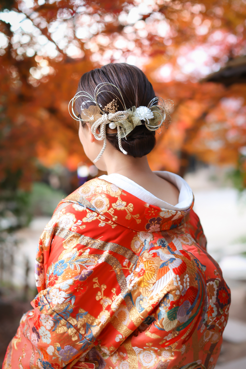 お持込の髪飾り