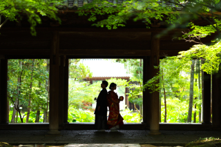 歴史ある岡山の神社で厳かなお写真を残せる