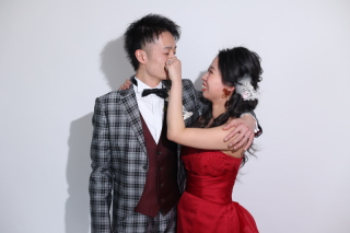 スタジオビュー岡山本店_【撮影風景】ウェディングスタジオフォト～洋装～