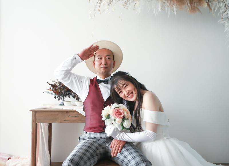 かっちりしたショットからカジュアルな雰囲気も♩