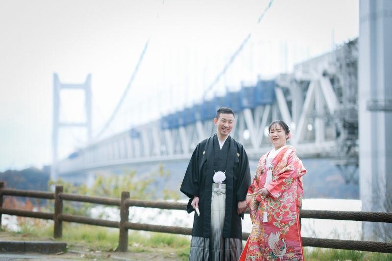 【瀬戸大橋プラン】食事もできる衣裳1点ロケ | 現地集合&支度 | 貸し切り部屋付 | 食事代別途有