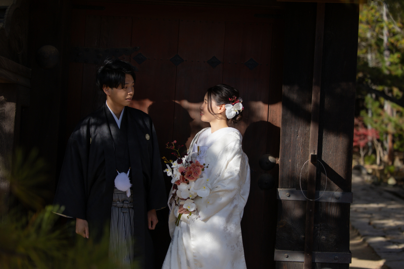 【曹源寺ロケーション】和装1点ロケ撮影 | 新郎新婦着付け・新婦ヘアメイク | 撮影データ120カット