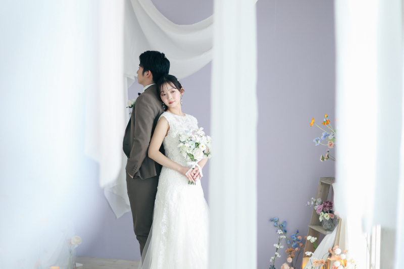 【通年】和装1点 ロケ+洋装1点 スタジオ | 新郎新婦着付け | 撮影データ200カット