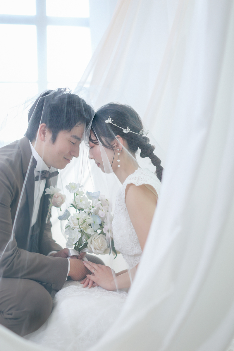 【通年】和装1点 ロケ+洋装1点 スタジオ | 新郎新婦着付け | 撮影データ200カット