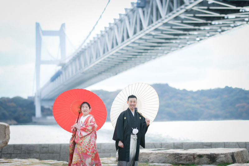 【瀬戸大橋プラン】食事もできる衣裳1点ロケ | 現地集合&支度 | 貸し切り部屋付 | 食事代別途有
