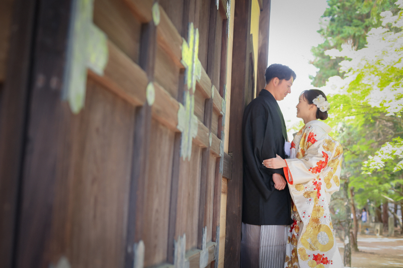 【曹源寺ロケーション】和装1点ロケ撮影 | 新郎新婦着付け・新婦ヘアメイク | 撮影データ120カット