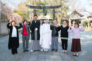 家族と一緒に和装フォト♪