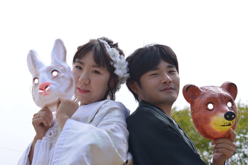 ガーデン和装撮影♬