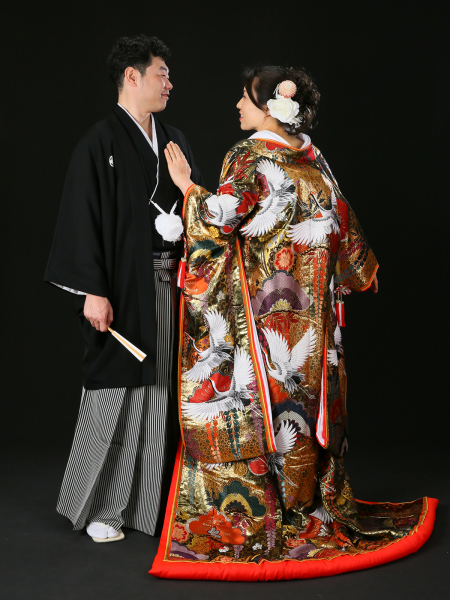 豪華な色打掛