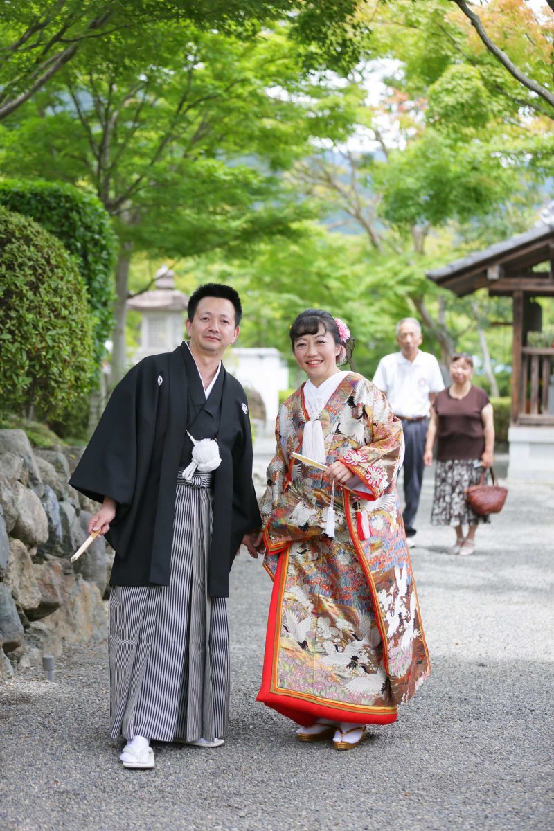 ご両親に見守られて