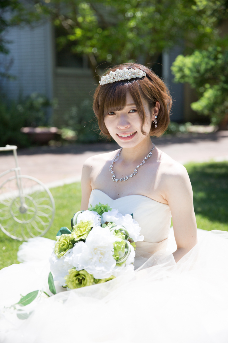 チュール素材のドレスがピッタリ!