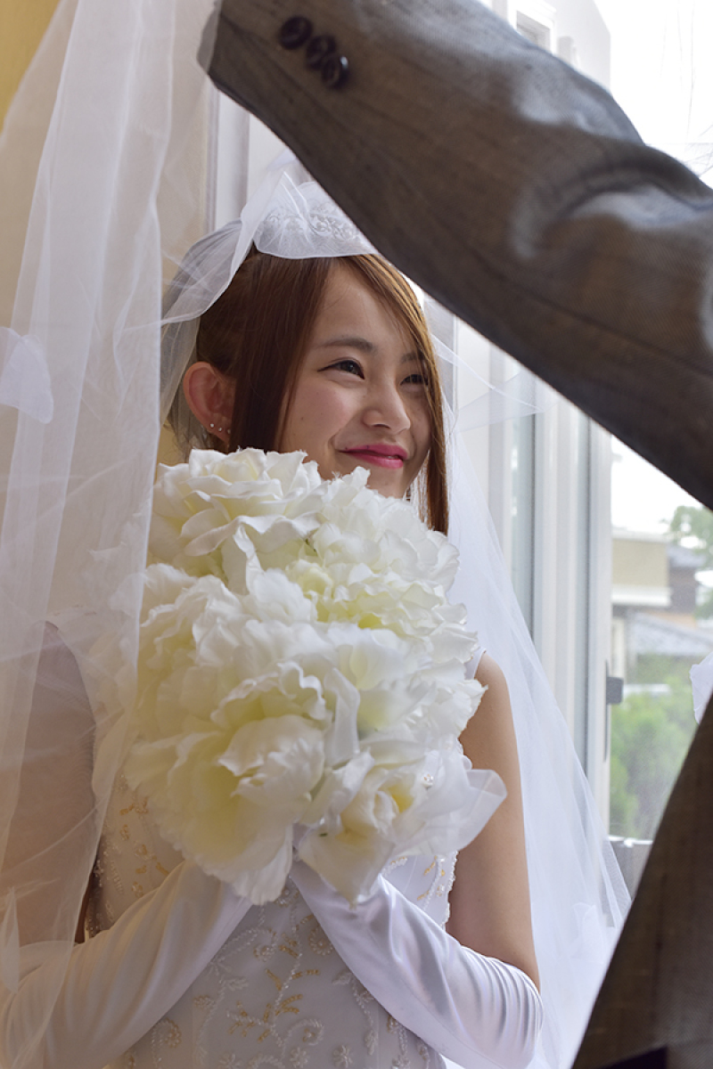 彼を見つめる笑顔がとってもCUTE♪