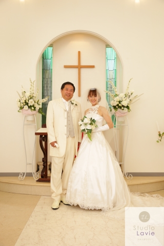 しあわせの結婚式を挙げることができました！