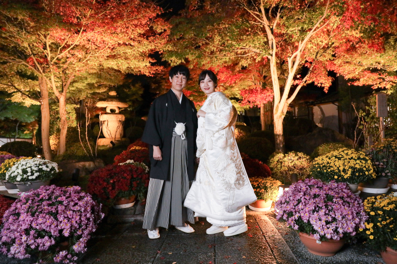 紅葉が美しい「宝徳寺」ナイトウエディング☆