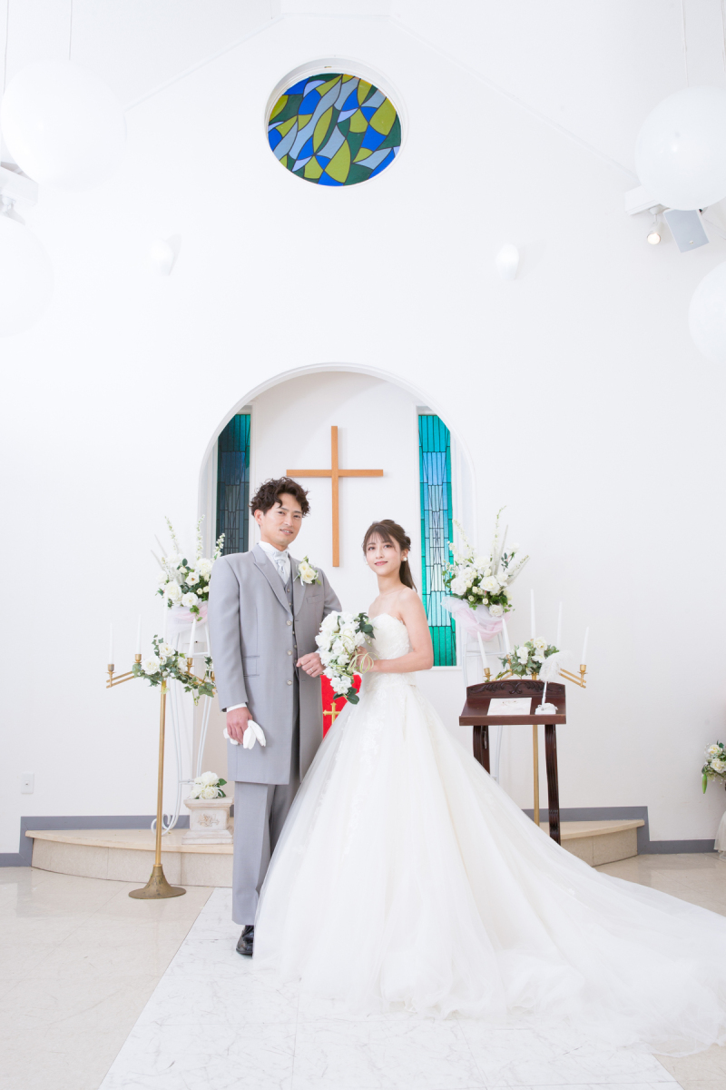12月は土日料金0円!【10万円以下】【チャペル撮影】挙式シーンプラン♪指輪交換・ベールアップも残す☆