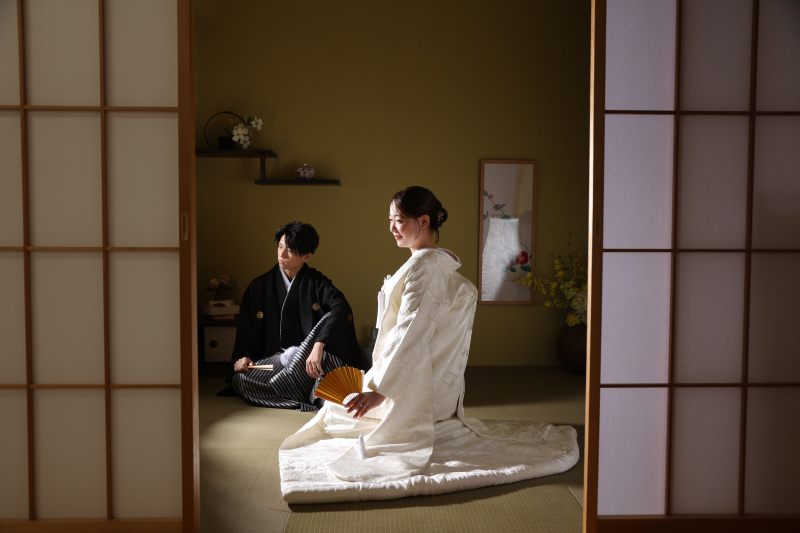 和室にて