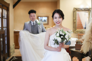 貸切ゲストハウスで前撮り