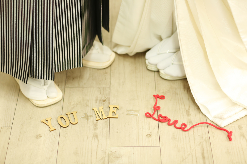 ウッドアルファベットとLOVE