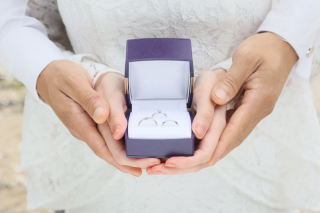 雨上がりのフォトウェディング