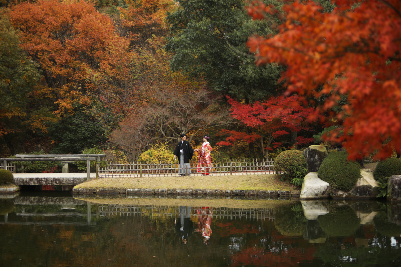 秋の三景園
