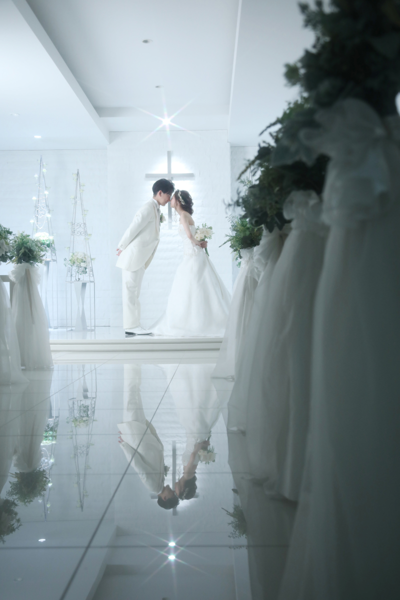 チャペルでフォトウェディング♡