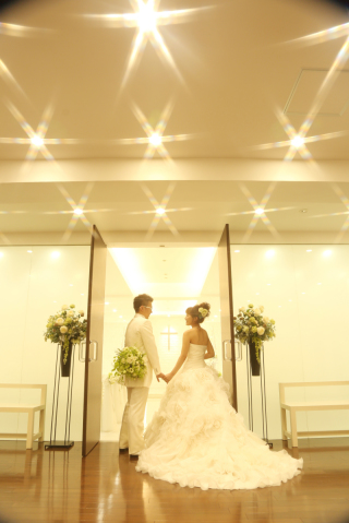 縮景園+スタジオ+チャペル　フォトウェディング