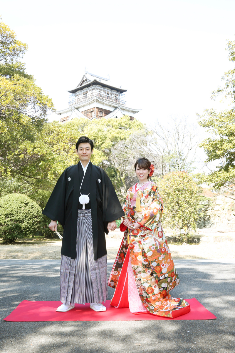 和装はキッチリと