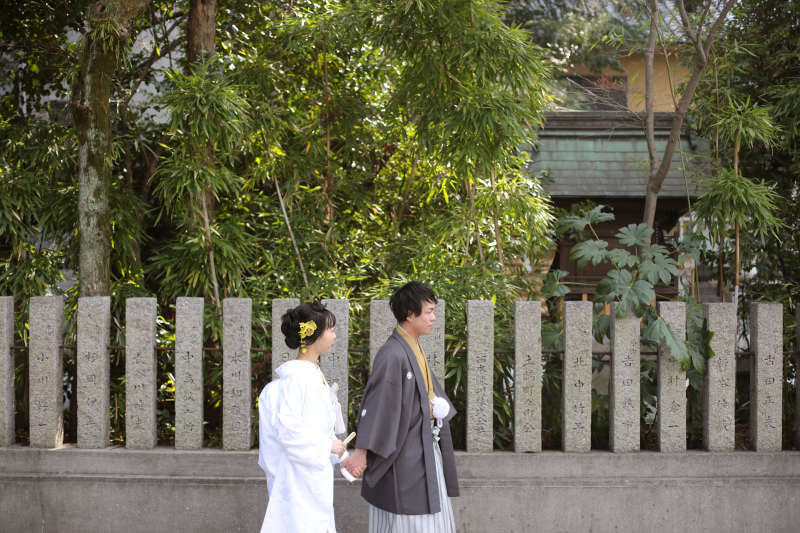 神社でフォトウェディング