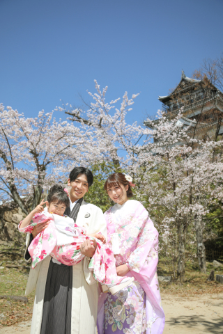お子様と一緒に♡桜フォト