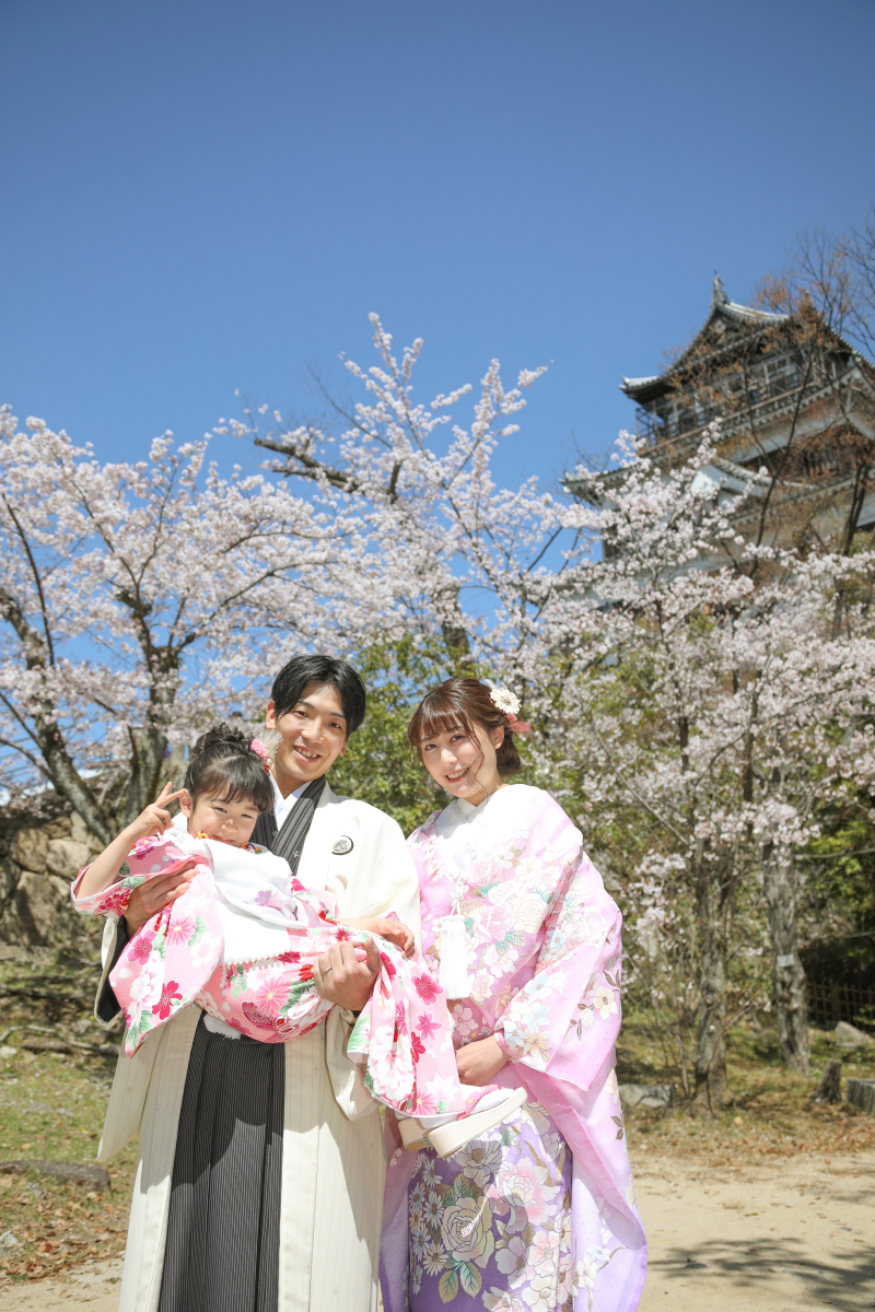 お子様と一緒に♡桜フォト