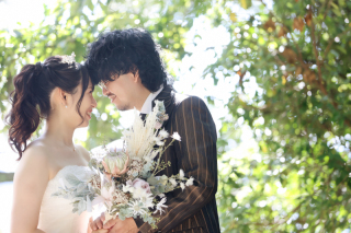 秋晴れの前撮り