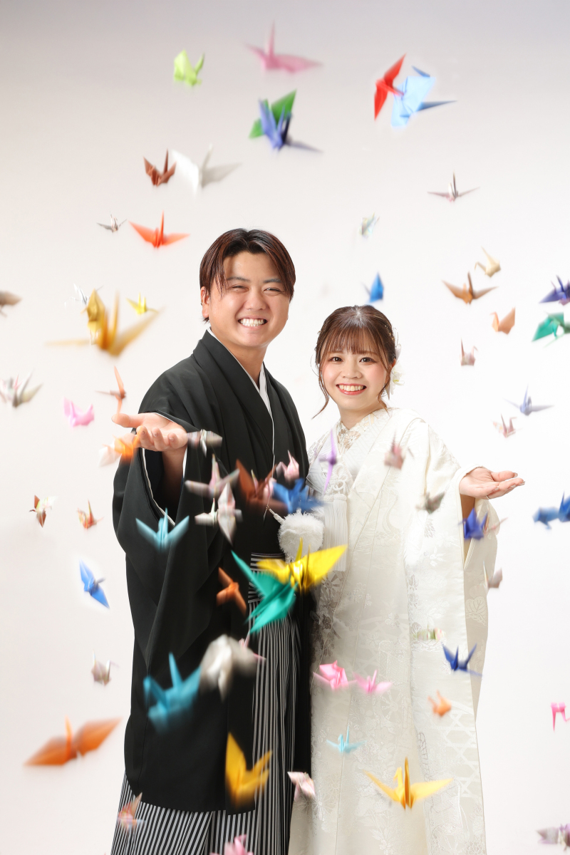 おふたりの手作りグッズや可愛いペットと一緒に！