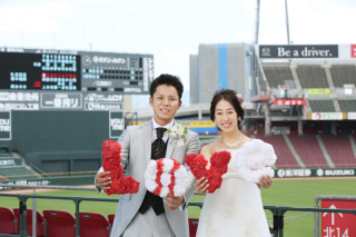 カープ大好き♡なふたりのフォトウェディング
