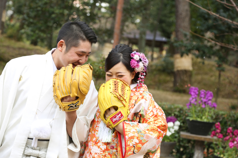 人気のお顔隠しショット