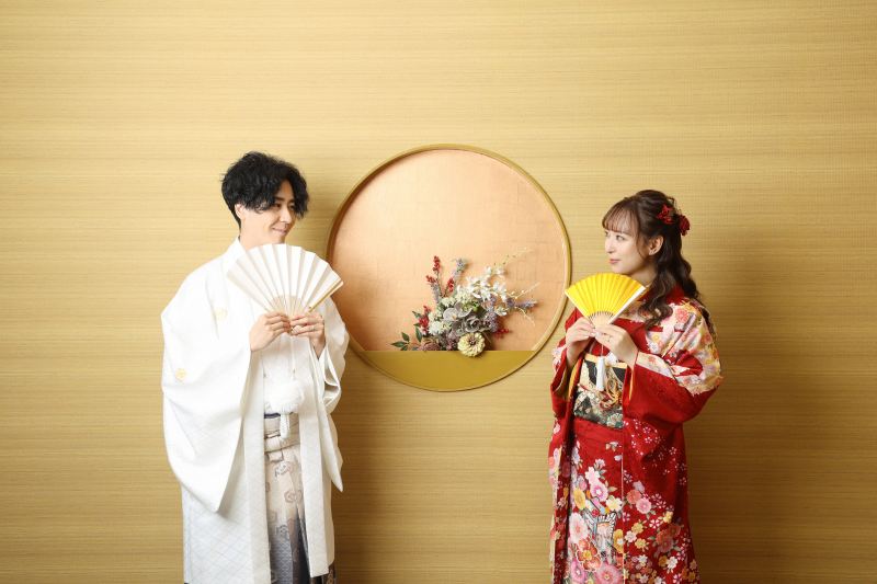 ２人でお話しながら楽しく撮影