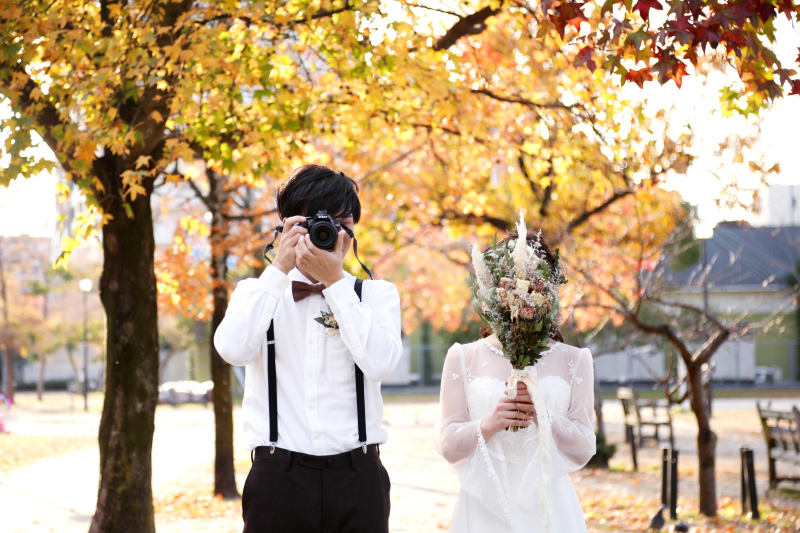 顔隠しショット