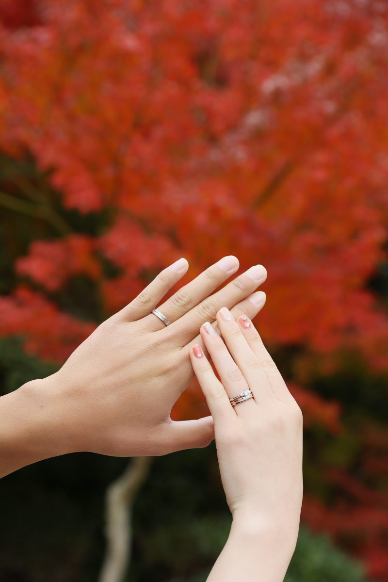 紅葉シーズンの前撮り