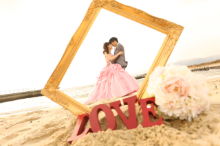 ドレスで前撮り♡