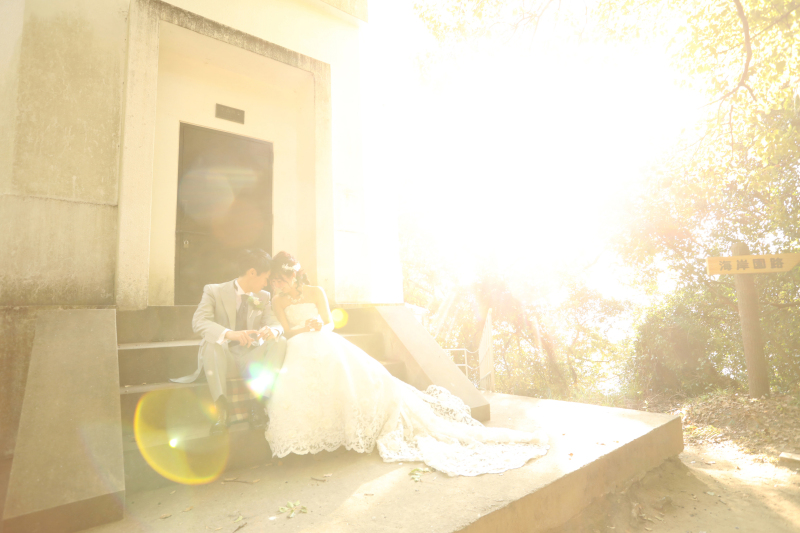 元宇品公園　+　ウェディングドレス