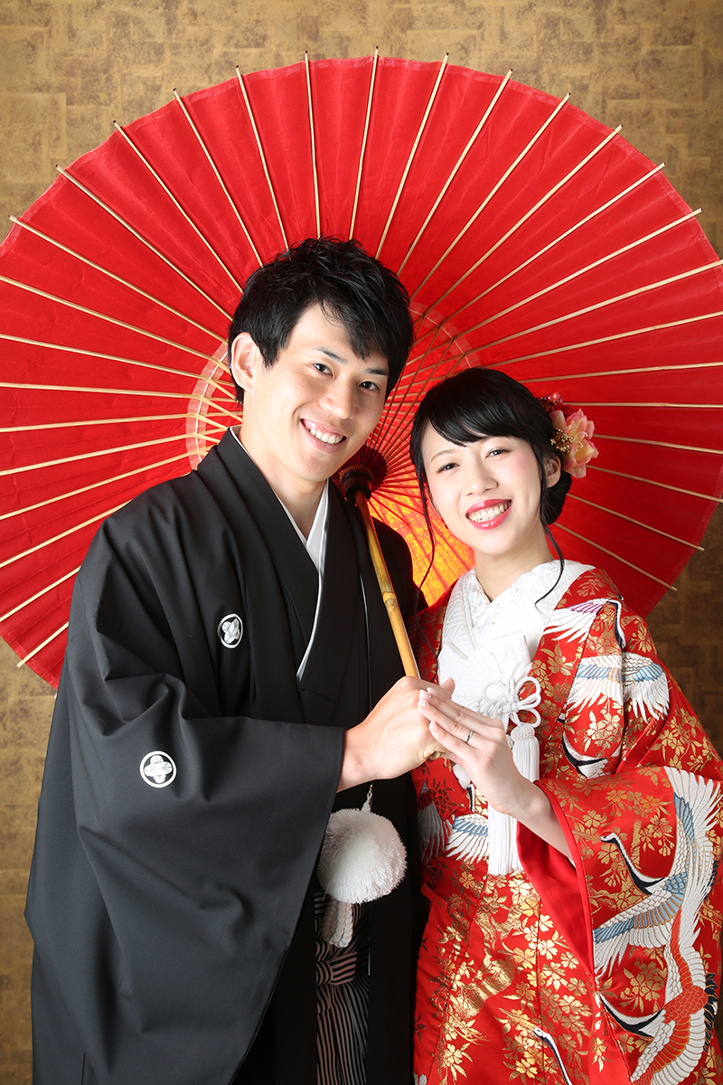 和装で前撮り