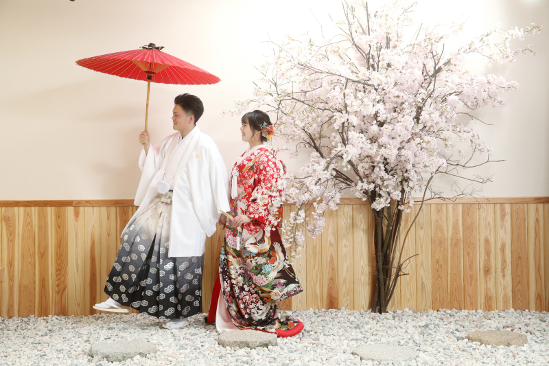 和装はスタジオで