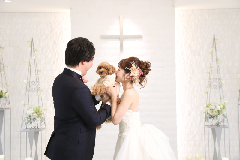 大進創寫舘ウェディング_ペットと一緒に撮影できる